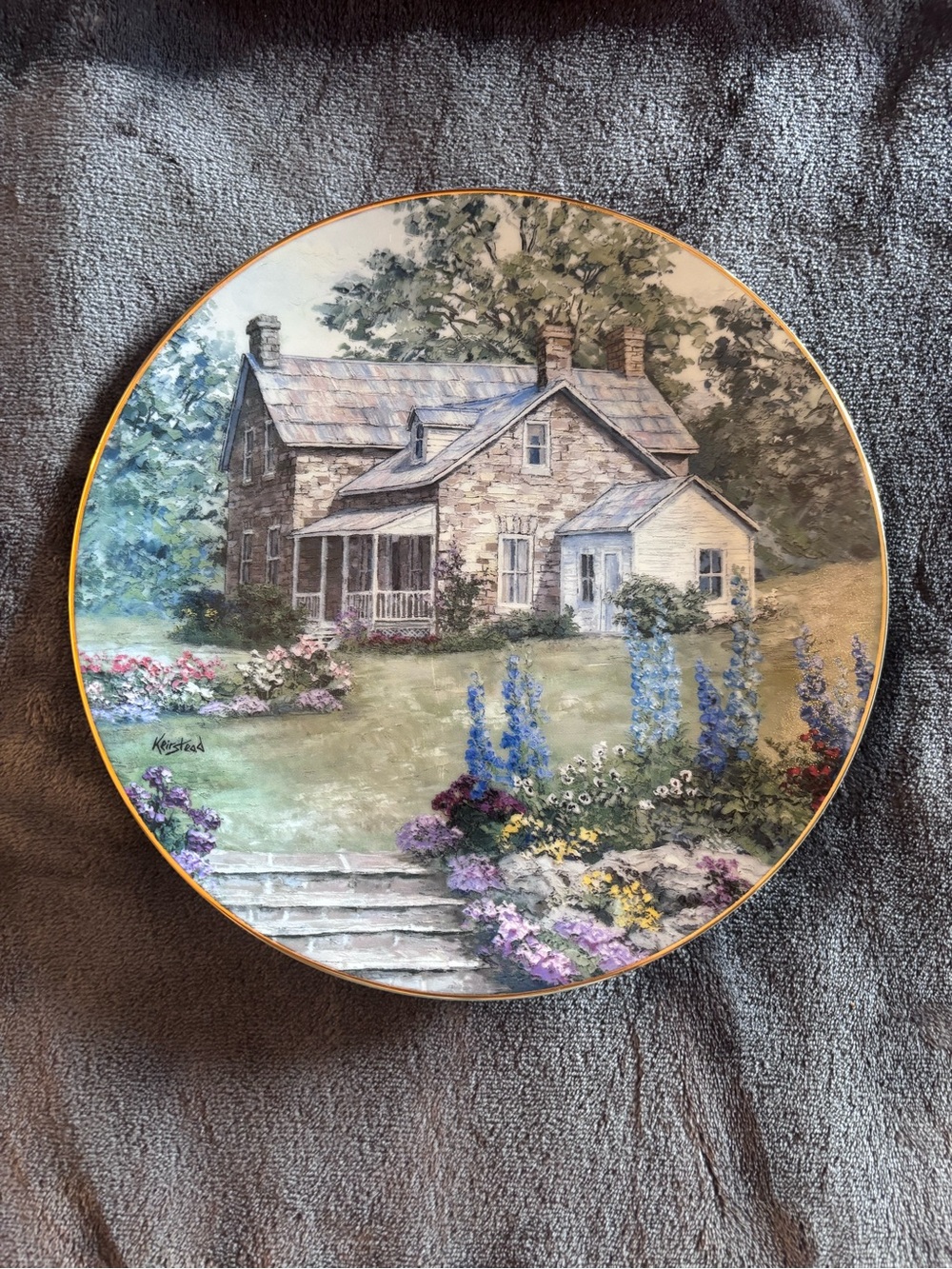 James Keirstead "Homestead Garden" collector plate